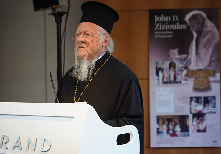 The Ecumenical Patriarch at the International Conference on the contribution of Metropolitan John of Pergamon