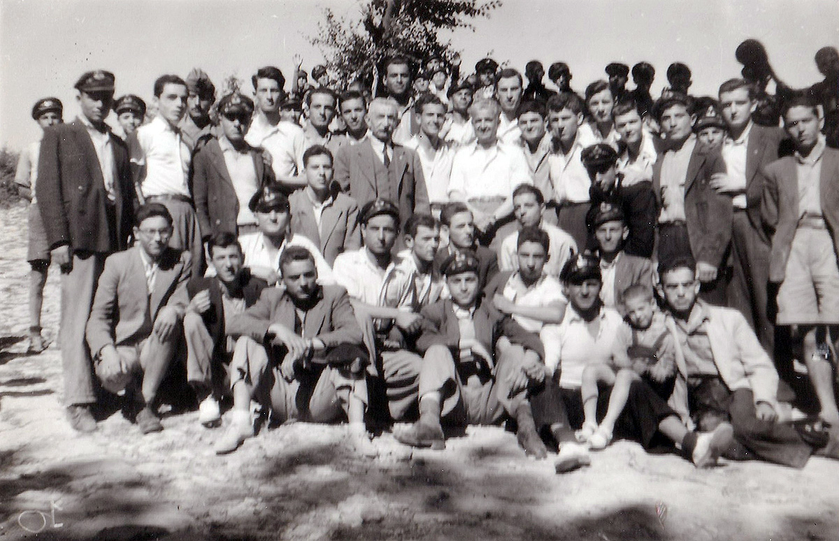 Excursion to Panagia Kozani, June 10, 1949, graduates, second from right standing