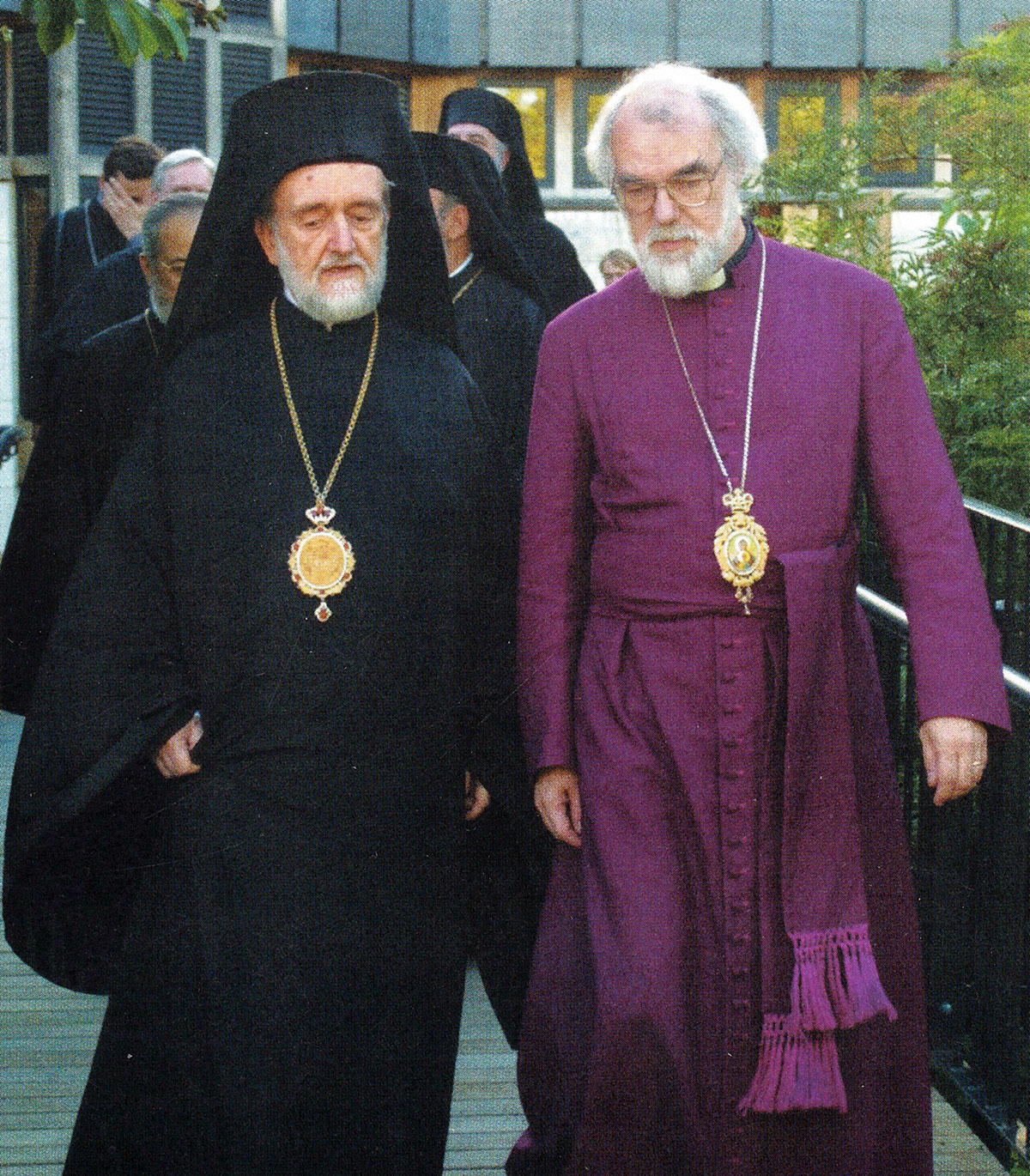 John Zizioulas and Rowan Williams, Commission Anglican Orthodox Dialogue Canterbury, June 2004