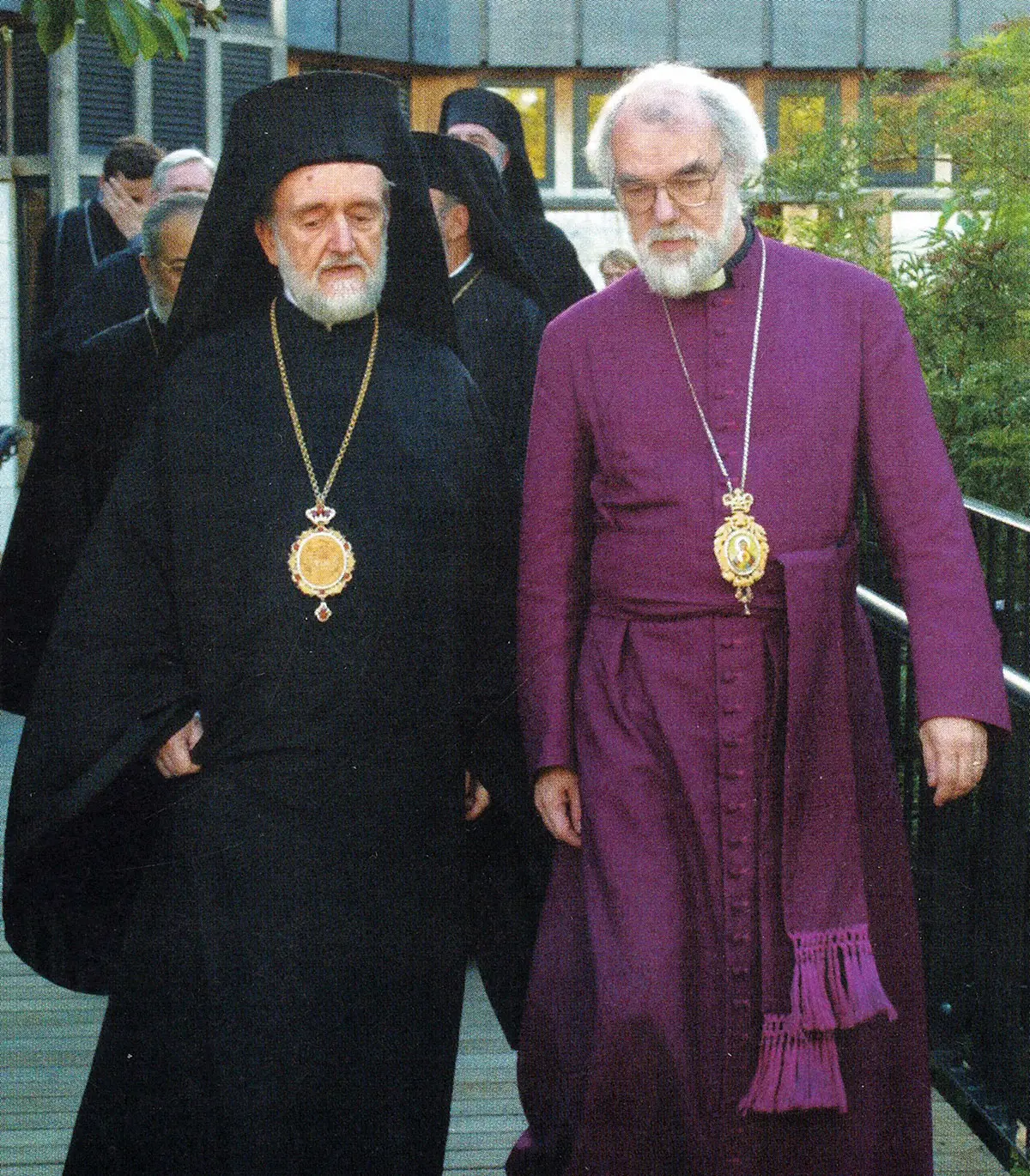 John Zizioulas and Rowan Williams, Commission Anglican Orthodox Dialogue Canterbury, June 2004