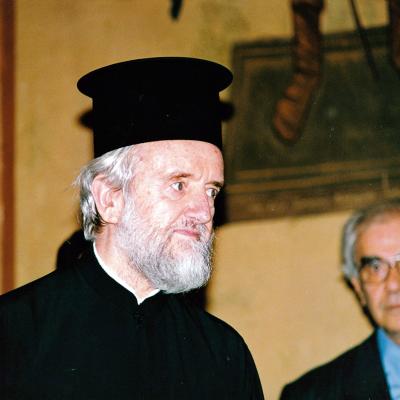 John Zizioulas and Christos Yannaras, Thessaloniki, 1993