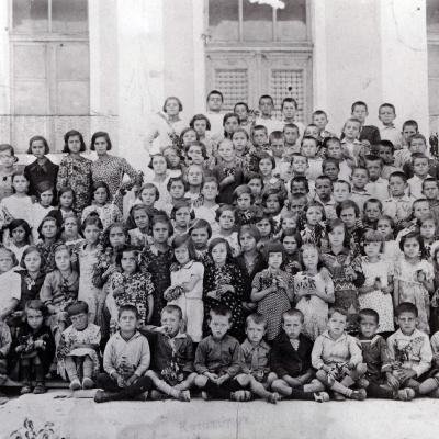 Katafygi 1938, Elementary School, with teachers I. Zante and D. Tsirela